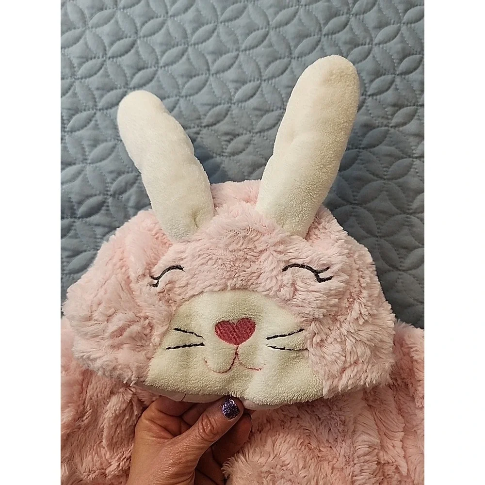 Infant Babies R Us Pink Bunny Faux Fur‎ Pram Snowsuit 6M
